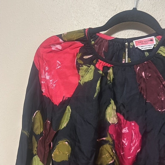 Kate Spade‎ Just Rosy Keyhole Top Silk Size XXS - Picture 5 of 10